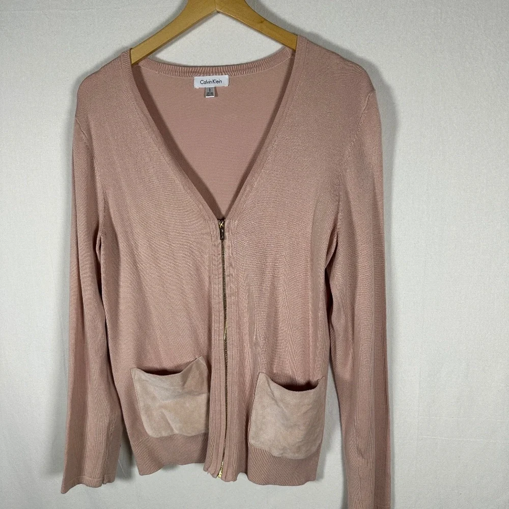 Calvin Klein Large zip up cardigan